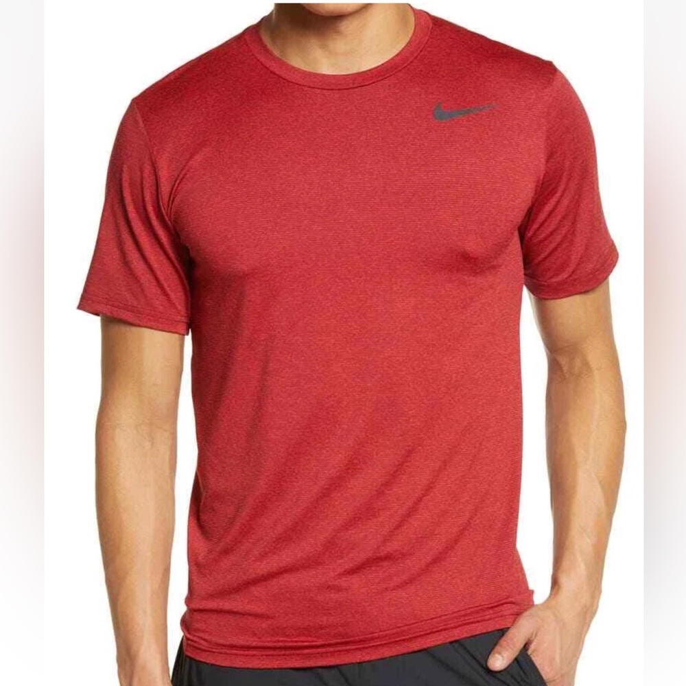 Nike Dri-FIT Training T-Shirt Heathered Red